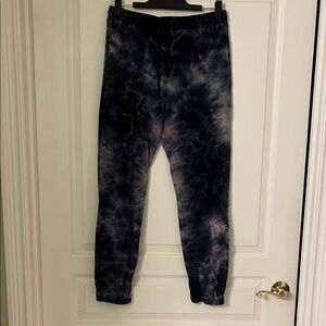 Raquel Allegra Tie-Dye Joggers - Blue and Pink